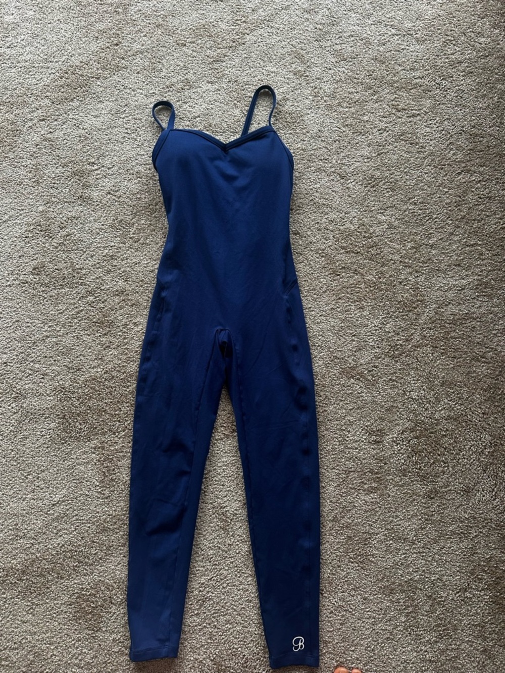 Bombshell Sportswear Navy Blue Full-Length Jumpsuit Romper
